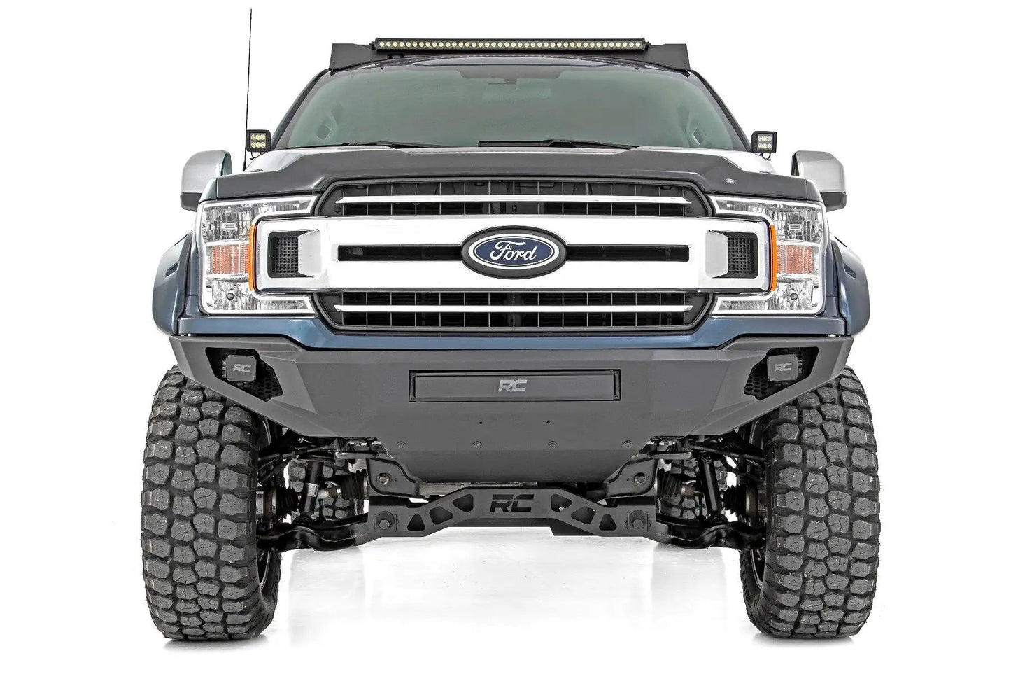 Rough Country Front Bumper | High Clearance | Skid Plate | Ford F-150 2WD/4WD (2018-2020) by Rough Country