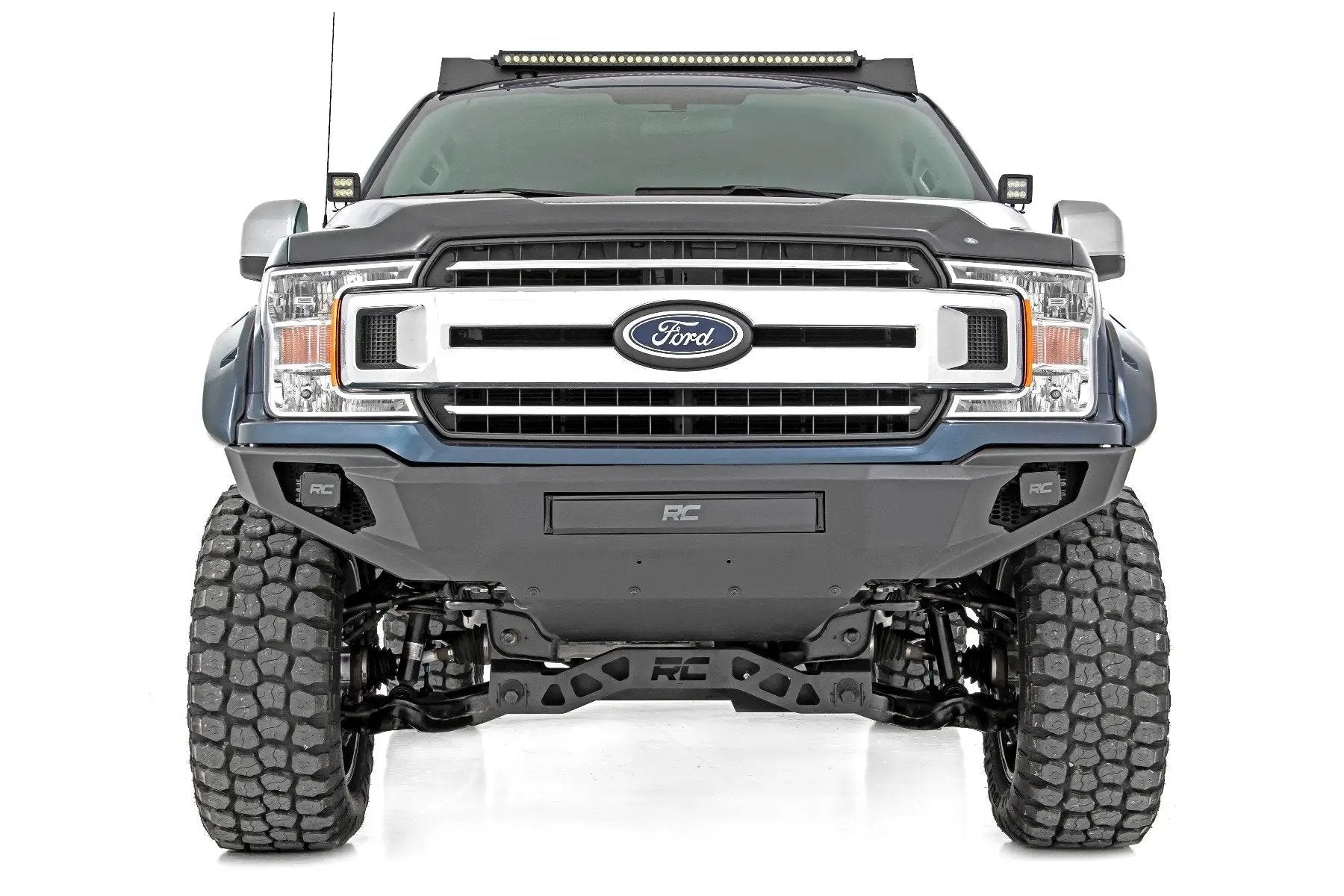 Rough Country Front Bumper | High Clearance | Skid Plate | Ford F-150 2WD/4WD (2018-2020) by Rough Country