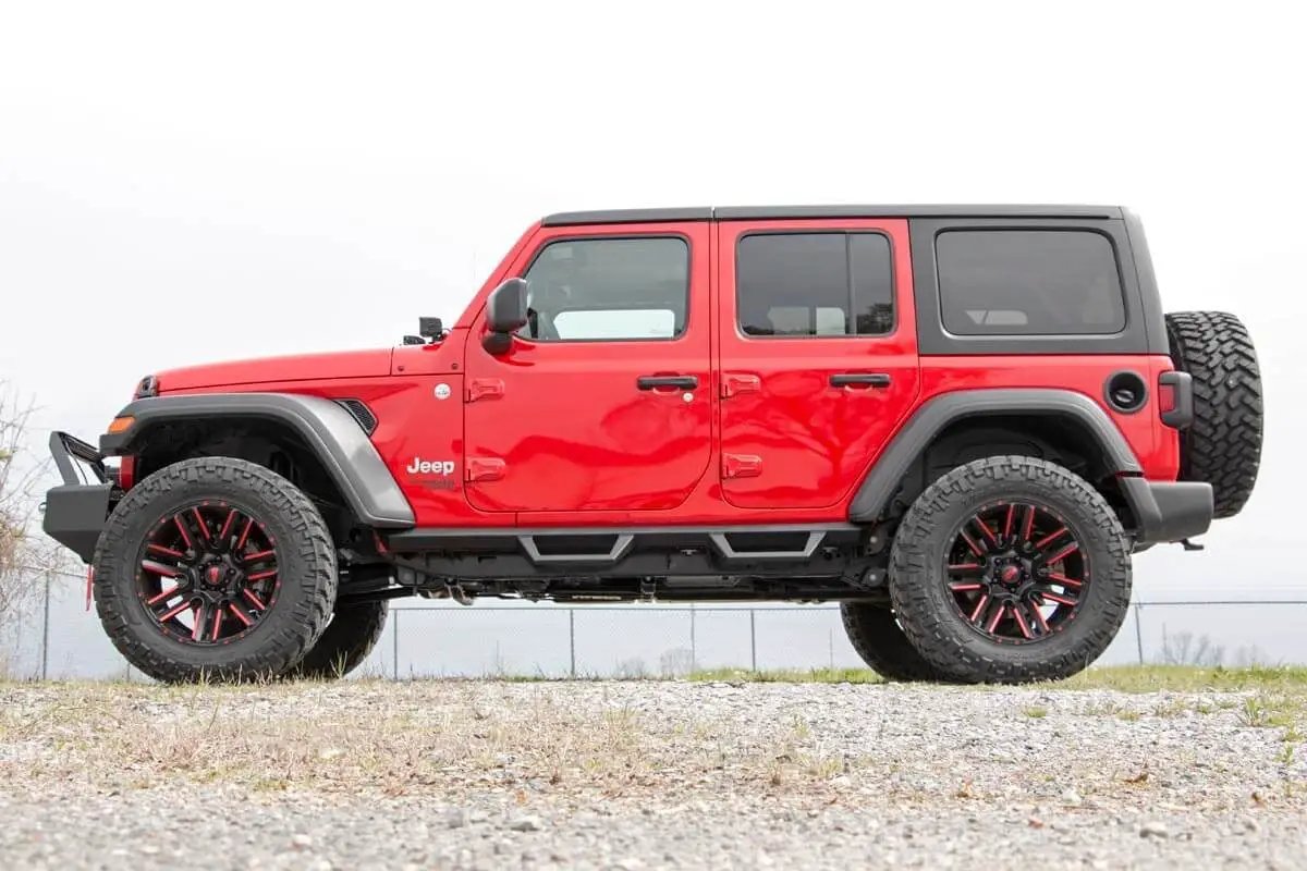Rough Country Contoured Drop Steps | 4 Door | Jeep Wrangler JL (21-25)/Wrangler Unlimited (18-26) by Rough Country