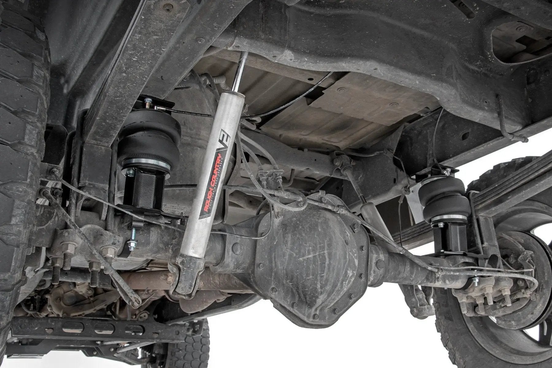 Rough Country Air Spring Kit w/compressor | 0-6" Lift | Chevy/GMC 2500HD (01-10) by Rough Country
