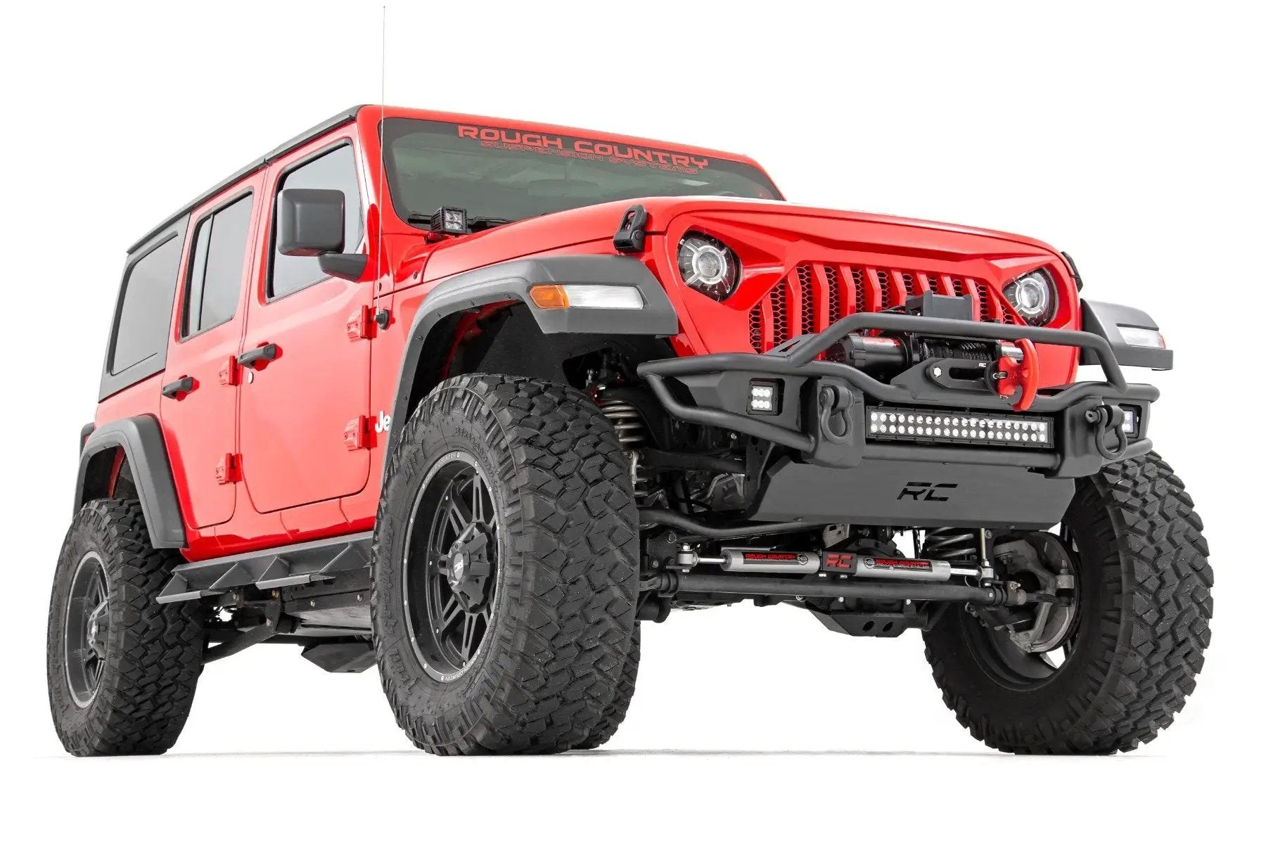 Rough Country 3.5 Inch lift Kit | C/A Drop | FR D/S | M1R | Jeep Wrangler Unlimited (24-26) by Rough Country