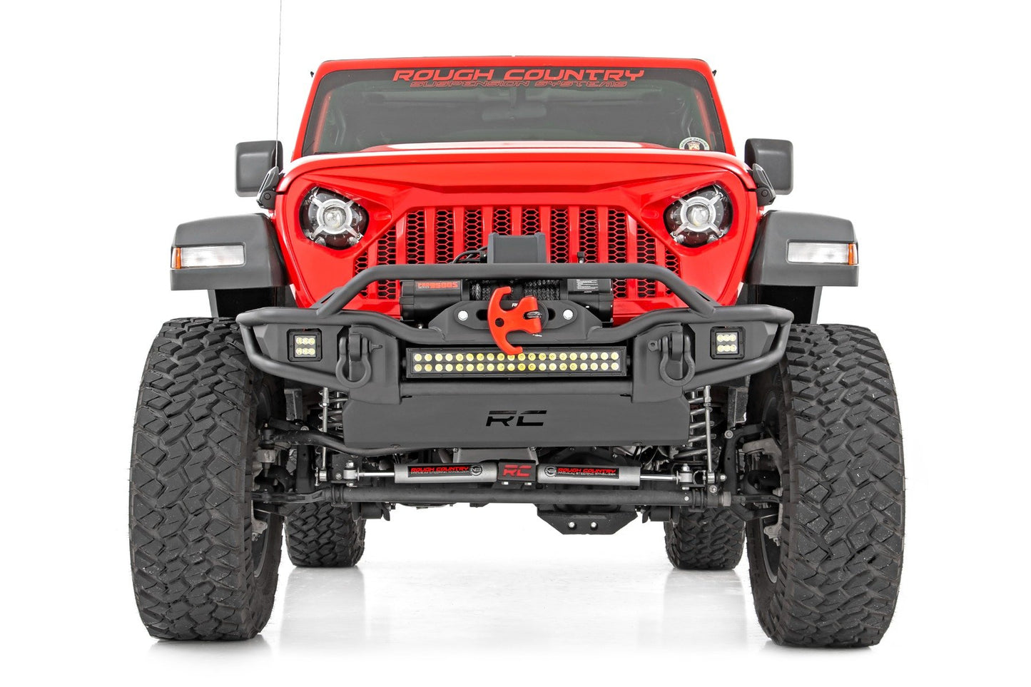 Rough Country 3.5 Inch lift Kit | C/A Drop | FR D/S | Jeep Wrangler Unlimited 4WD (24-26)
