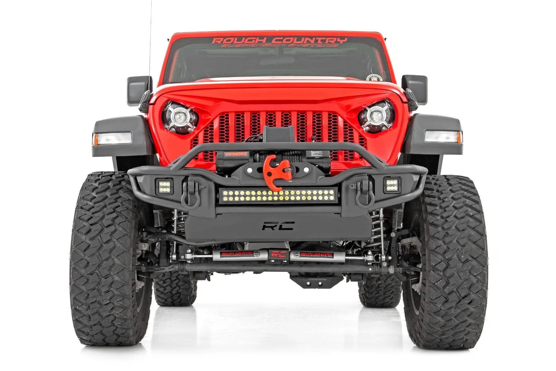 Rough Country 3.5 Inch lift Kit | C/A Drop | FR D/S | M1 | Jeep Wrangler Unlimited (24-26) by Rough Country