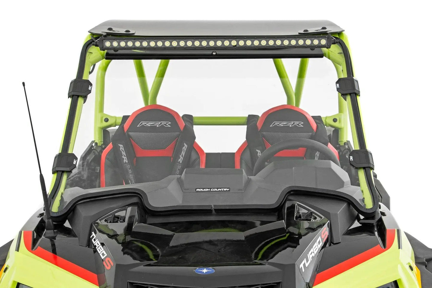 Rough Country LED Light Kit | 30 Inch Curved | Front Bracket | Black Series | Polaris RZR Turbo S4 by Rough Country