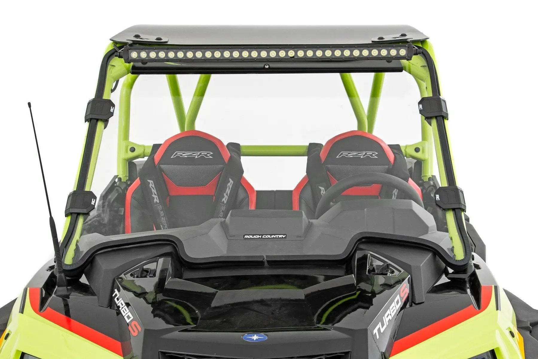 Rough Country LED Light Kit | 30 Inch Curved | Front Bracket | Black Series | Polaris RZR Turbo S4 by Rough Country