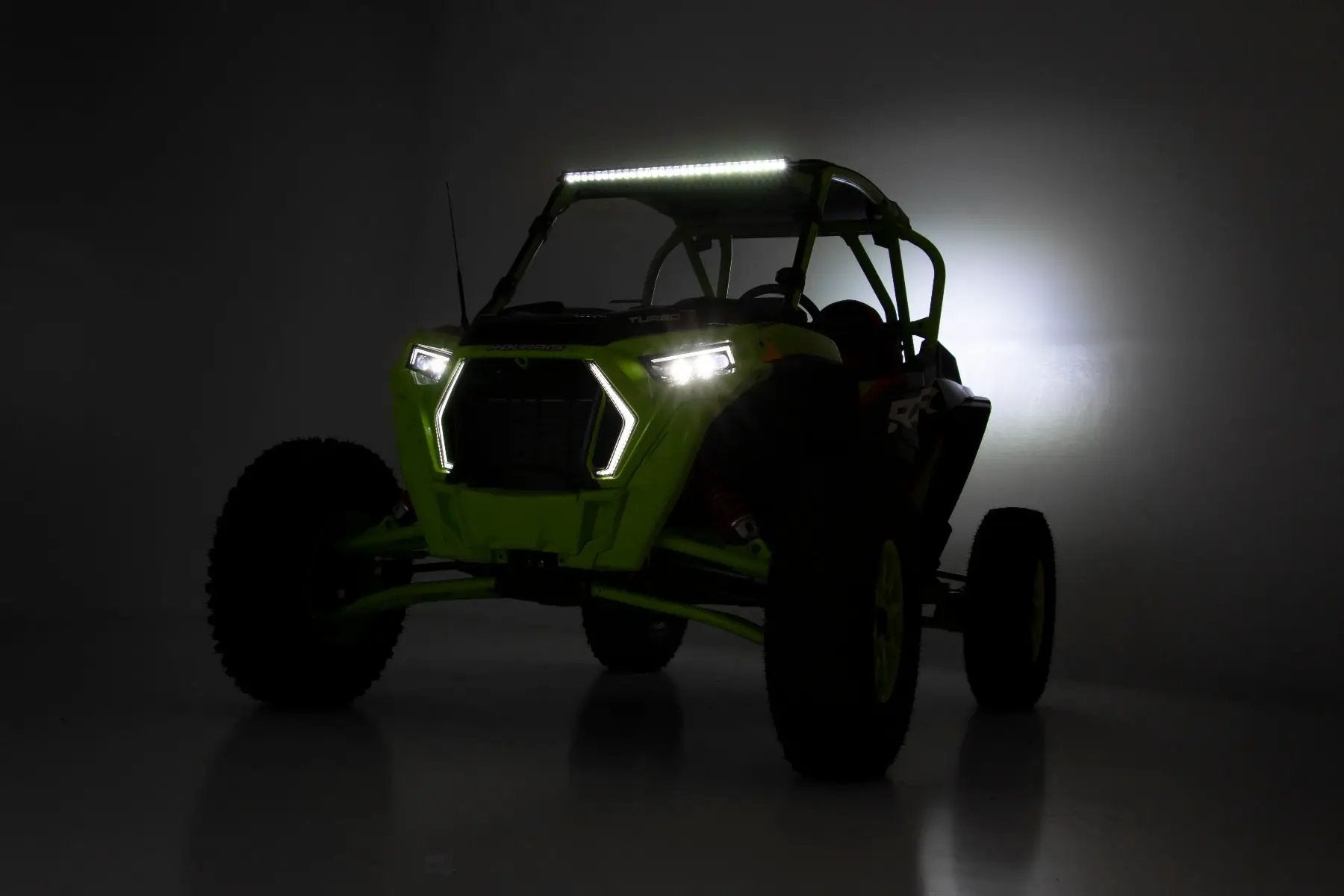 Rough Country LED Light Kit | 30 Inch Curved | Front Bracket | Black Series | Polaris RZR Turbo S4 by Rough Country