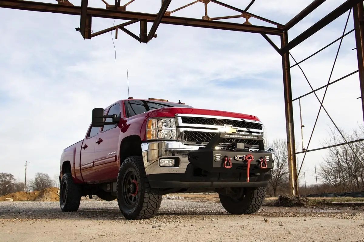 Rough Country EXO Winch Mount Kit | Chevy Silverado 2500 HD/3500 HD 2WD/4WD (2011-2019) by Rough Country