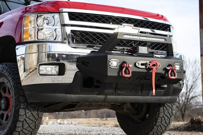Rough Country EXO Winch Mount Kit | Chevy Silverado 2500 HD/3500 HD 2WD/4WD (2011-2019) by Rough Country