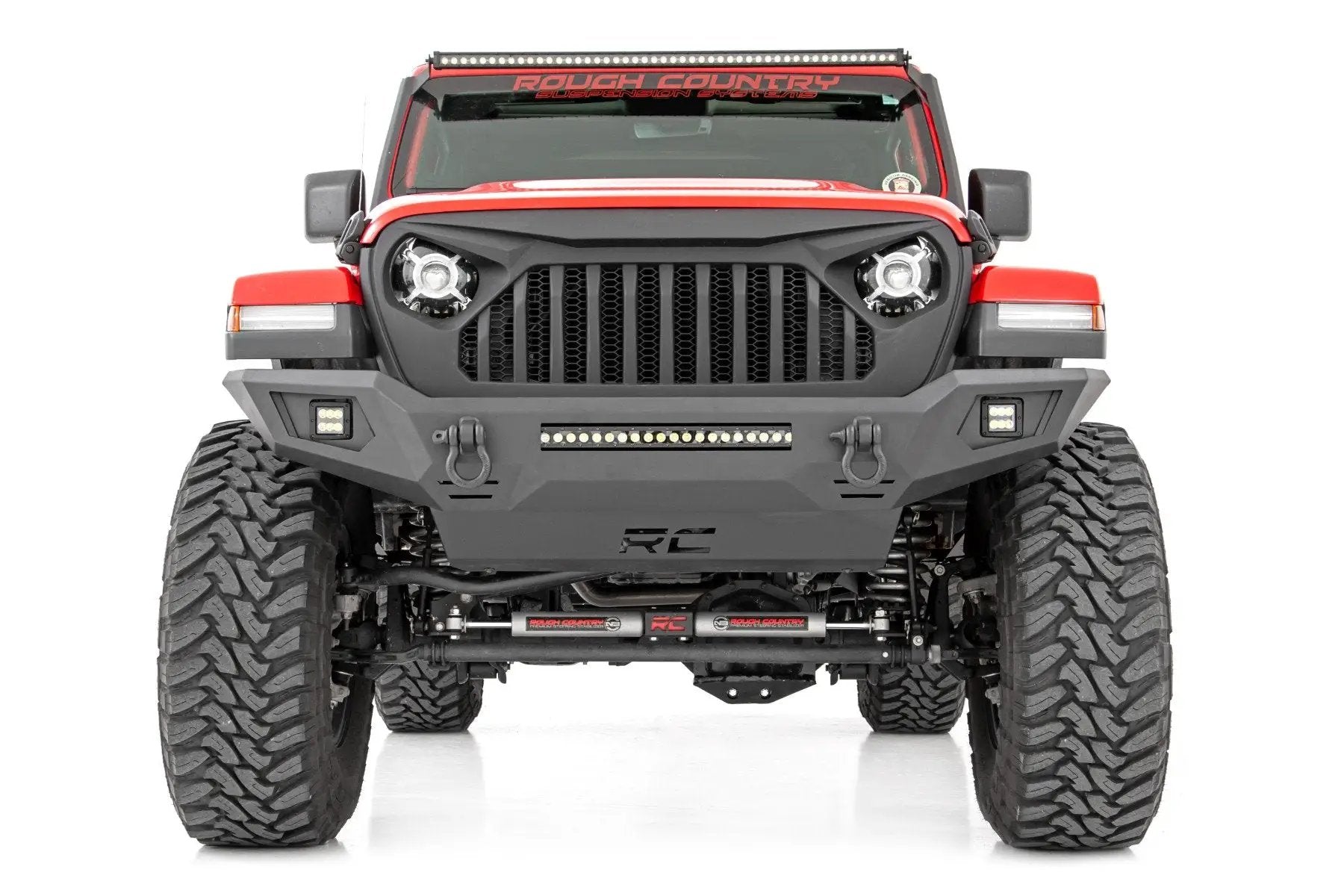 Rough Country Front Bumper | Skid Plate | Jeep Gladiator JT/Wrangler JK & JL/Wrangler Unlimited 4WD by Rough Country
