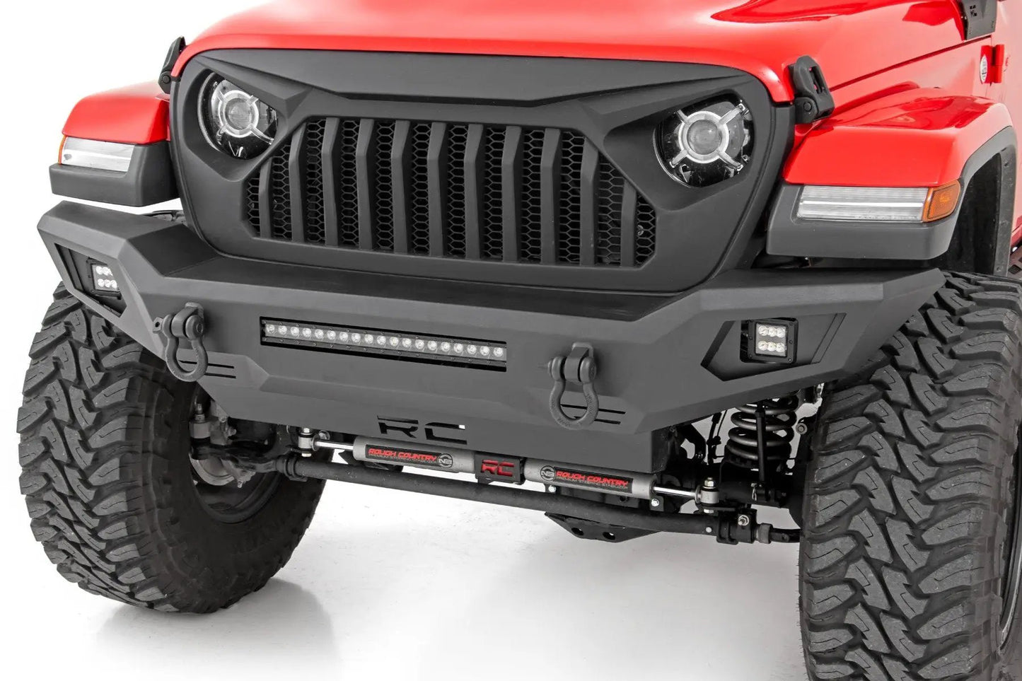 Rough Country Front Bumper | Skid Plate | Jeep Gladiator JT/Wrangler JK & JL/Wrangler Unlimited 4WD by Rough Country