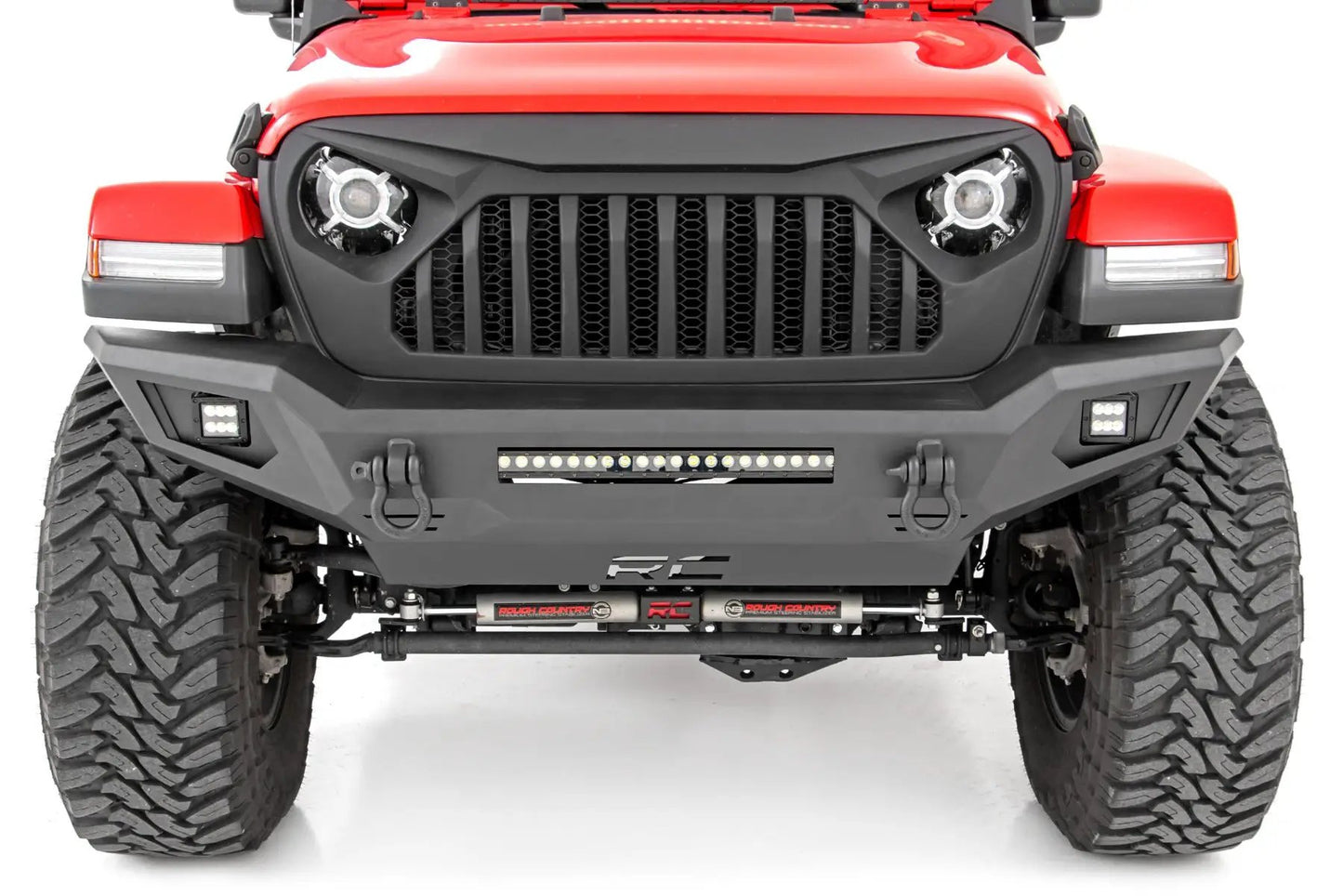 Rough Country Front Bumper | Skid Plate | Jeep Gladiator JT/Wrangler JK & JL/Wrangler Unlimited 4WD by Rough Country