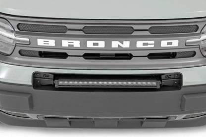 Rough Country LED Light Kit | Bumper Mount | 20" Black Single Row | Ford Bronco Sport (21-26) by Rough Country