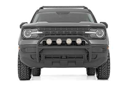 Rough Country Nudge Bar | 4 Inch Round Led (x4) | Ford Bronco Sport 4WD (2021-2024) by Rough Country