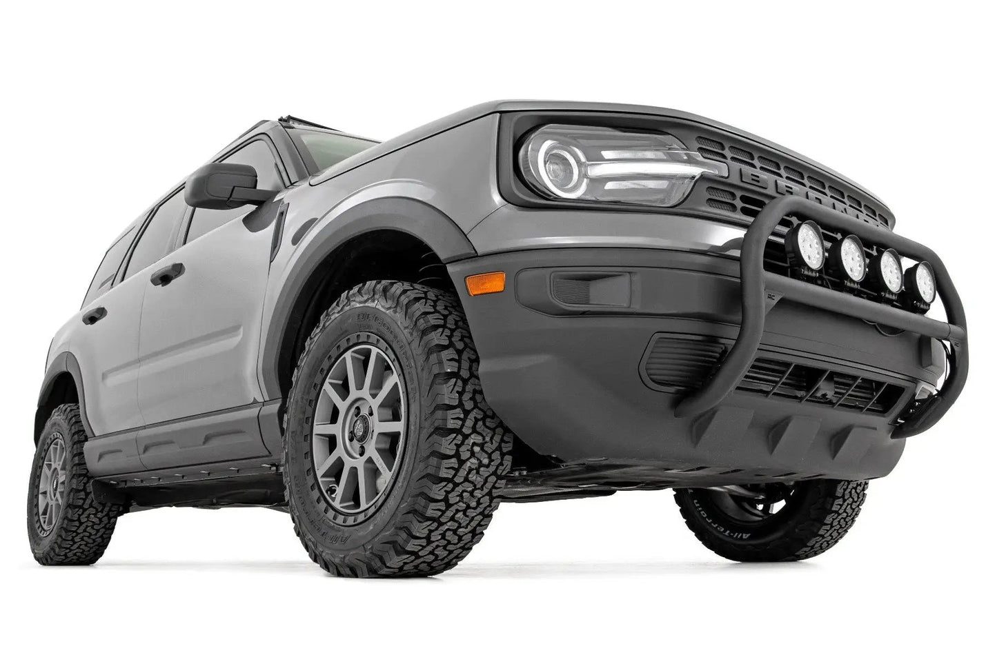 Rough Country Nudge Bar | 4 Inch Round Led (x4) | Ford Bronco Sport 4WD (2021-2024) by Rough Country