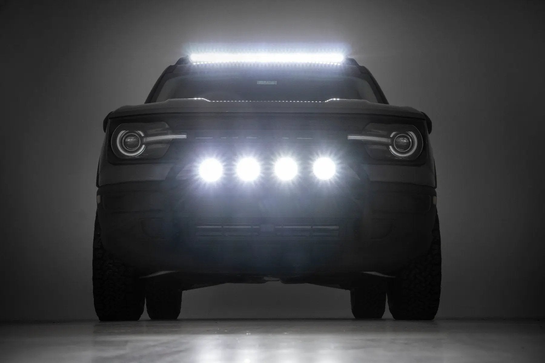 Rough Country 4 Inch Chrome Series LED Light | Round | Pair by Rough Country