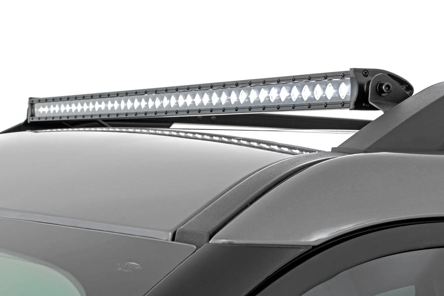Rough Country LED Light Kit | Roof Rack Mount | 40" Black Single Row | Ford Bronco Sport (21-26) by Rough Country