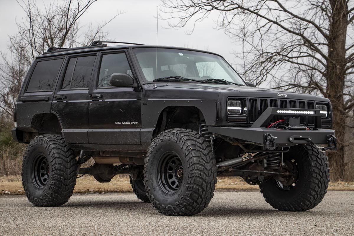 Rough Country Lower Door Armor | 4 Door | Jeep Cherokee XJ 2WD/4WD (1984-2001)