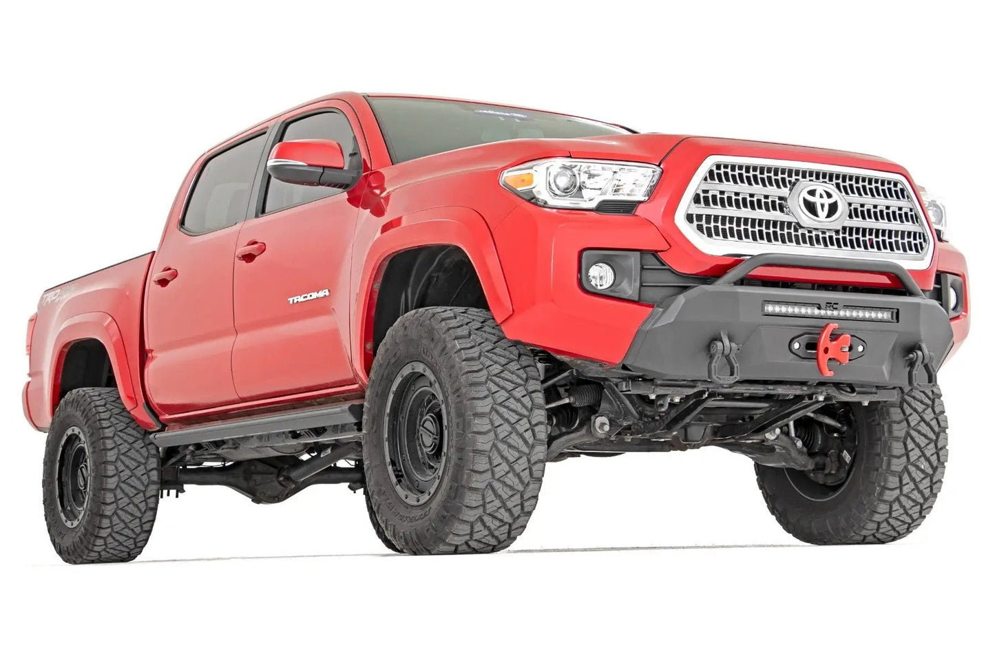 Rough Country Front Bumper | Hybrid | 9500-Lb Pro Series Winch | Synthetic Rope | Toyota Tacoma (16-23) by Rough Country