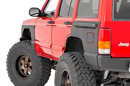 Rough Country Fender & Quarter Panel Armor | Rear | Combo | Jeep Cherokee XJ 2WD/4WD (84-96) by Rough Country