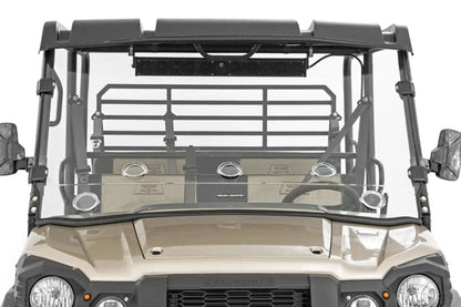 Rough Country Vented Full Windshield | Scratch Resistant | Kawasaki Mule PRO-FX by Rough Country