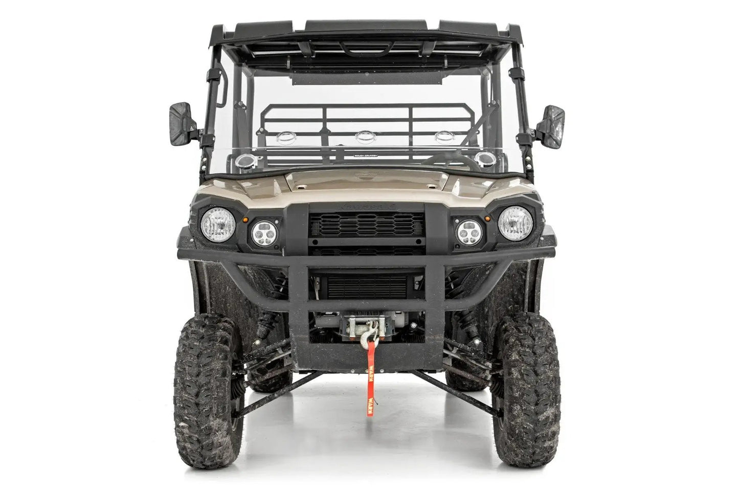 Rough Country Vented Full Windshield | Scratch Resistant | Kawasaki Mule PRO-FX by Rough Country