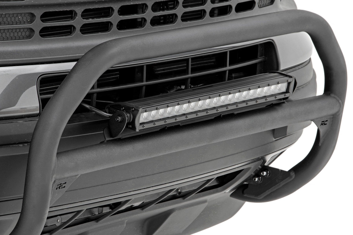 Rough Country Nudge Bar | 20 Inch Black Single Row LED | Ford Bronco Sport 4WD (2021-2024)