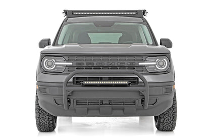 Rough Country Nudge Bar | 20 Inch Black Single Row LED | Ford Bronco Sport 4WD (2021-2024)