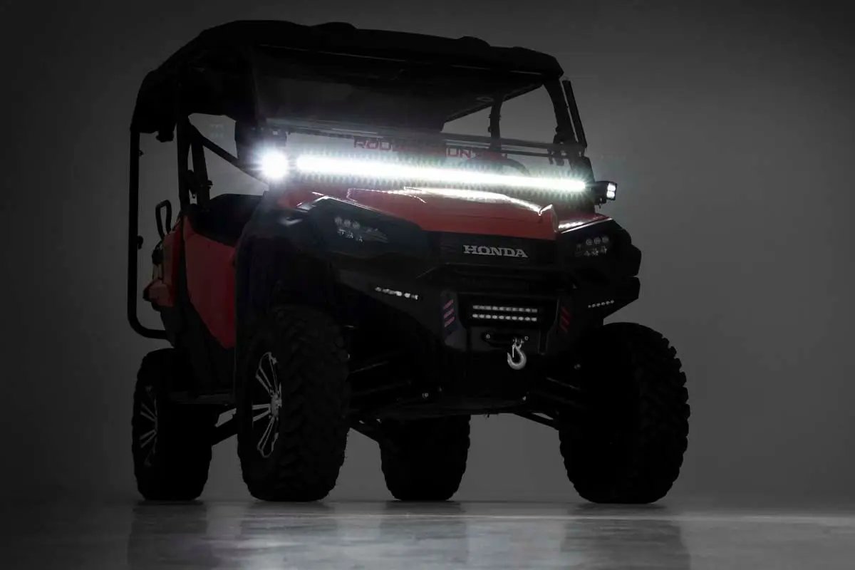 Rough Country LED Light Kit | Cage Mount | 50" Black Single Row | Honda Pioneer 1000/Pioneer 1000-6 by Rough Country