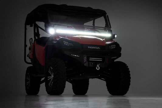 Rough Country LED Light Kit | Cage Mount | 50" Black Single Row | Honda Pioneer 1000/Pioneer 1000-6
