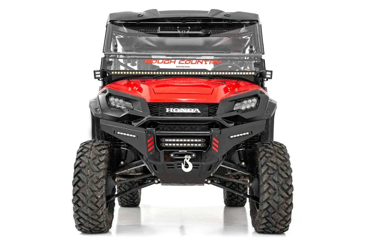 Rough Country LED Light Kit | Cage Mount | 2" Black Pair | Amber DRL | Honda Pioneer 1000 by Rough Country
