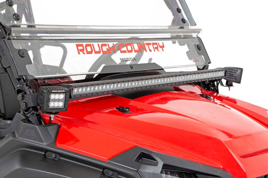 Rough Country LED Light Kit | Cage Mount | 2" Black Pair | Honda Pioneer 1000