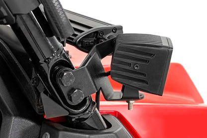 Rough Country LED Light Kit | Cage Mount | 2" Black Pair | White DRL | Honda Pioneer 1000/Pioneer 1000-6 by Rough Country