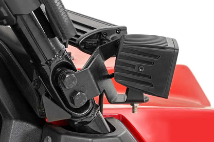 Rough Country LED Light Kit | Cage Mount | 2" Chrome Pair | Wide Angle | Honda Pioneer 1000 by Rough Country