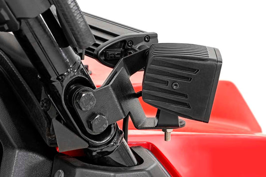Rough Country LED Light Kit | Cage Mount | 2" Black Pair | Honda Pioneer 1000