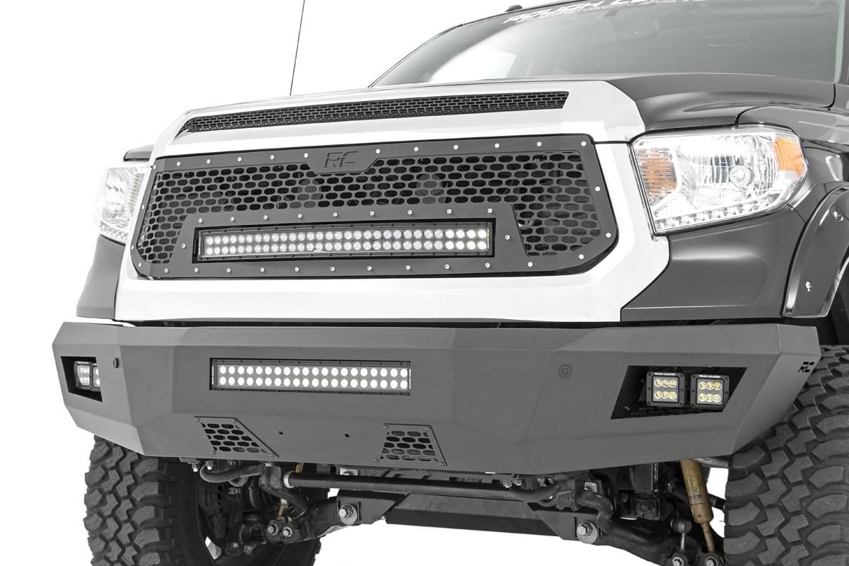 Parrilla de malla | LED de doble fila de 30" | Negro | Toyota Tundra 2WD/4WD (2014-2017)