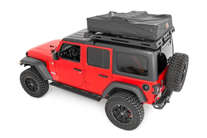Rough Country Roof Top Tent | Rack Mount | 12 Volt Accessory w/Ladder Extension & LED Light Kit by Rough Country
