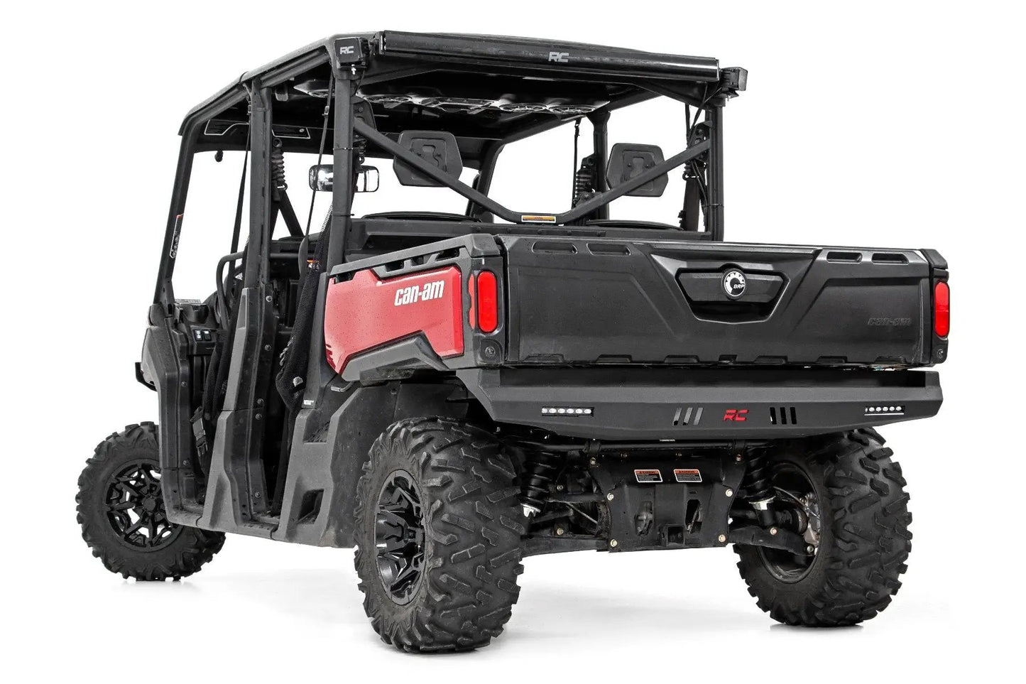 Rough Country Bumper | Rear | 6" Black Slimline LED Pair | Multiple Makes & Models (Can-Am/Polaris) by Rough Country