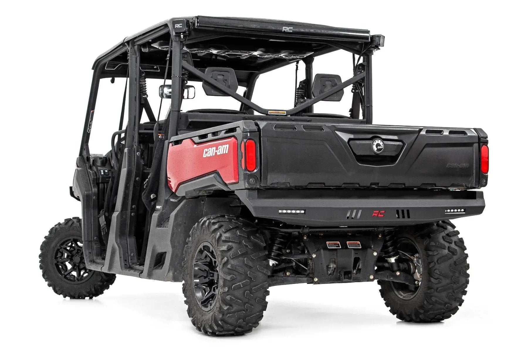 Rough Country Bumper | Rear | 6" Black Slimline LED Pair | Multiple Makes & Models (Can-Am/Polaris) by Rough Country