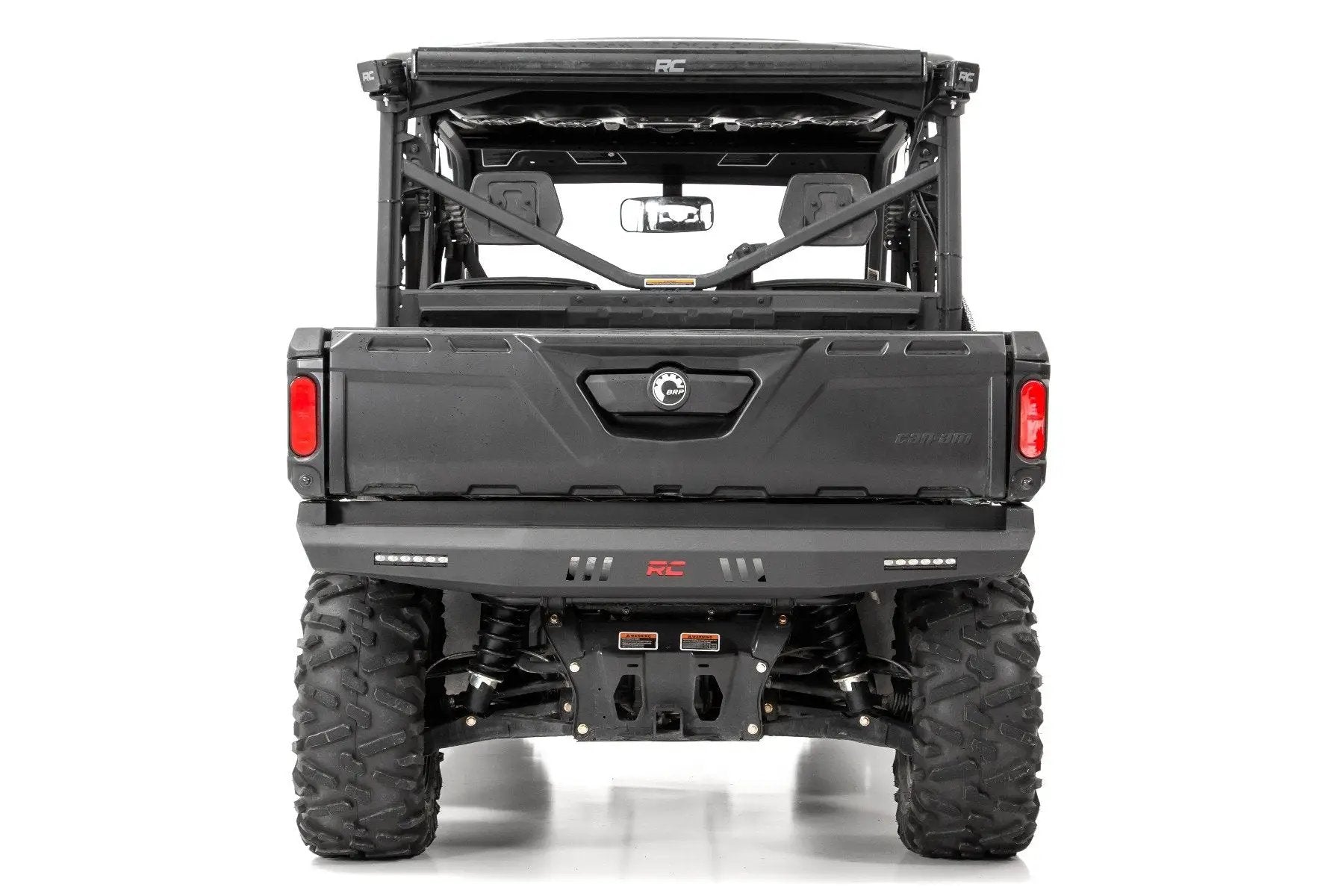 Rough Country Bumper | Rear | 6" Black Slimline LED Pair | Multiple Makes & Models (Can-Am/Polaris) by Rough Country