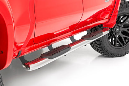 Estribos Ovalados Nerf | Acero Inoxidable | Cabina Doble | Chevy/GMC 1500/2500HD/3500HD (19-26)