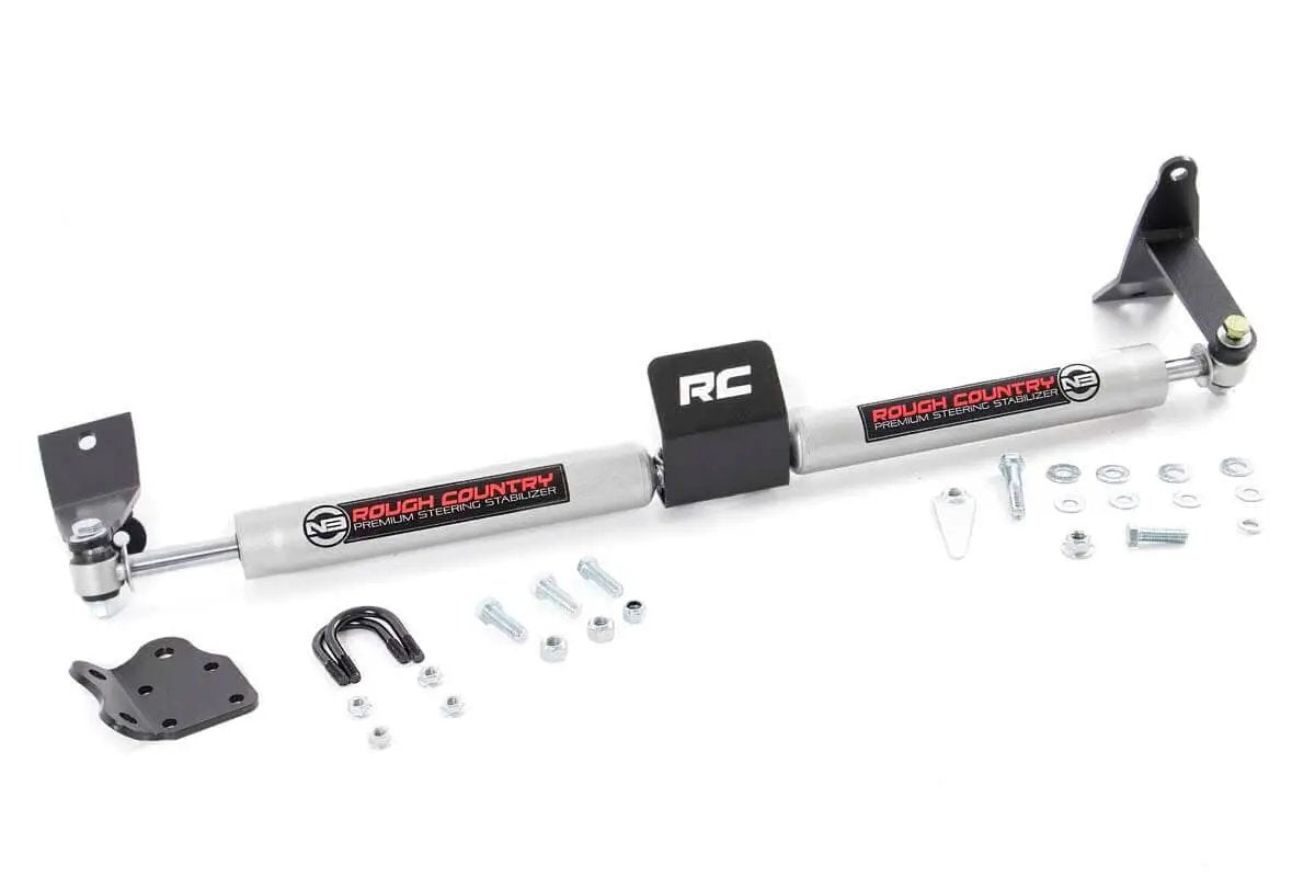 Rough Country N3 Steering Stabilizer | Dual | 2-8 Inch Lift | Ram 2500 (10-13)/3500 (10-12) by Rough Country