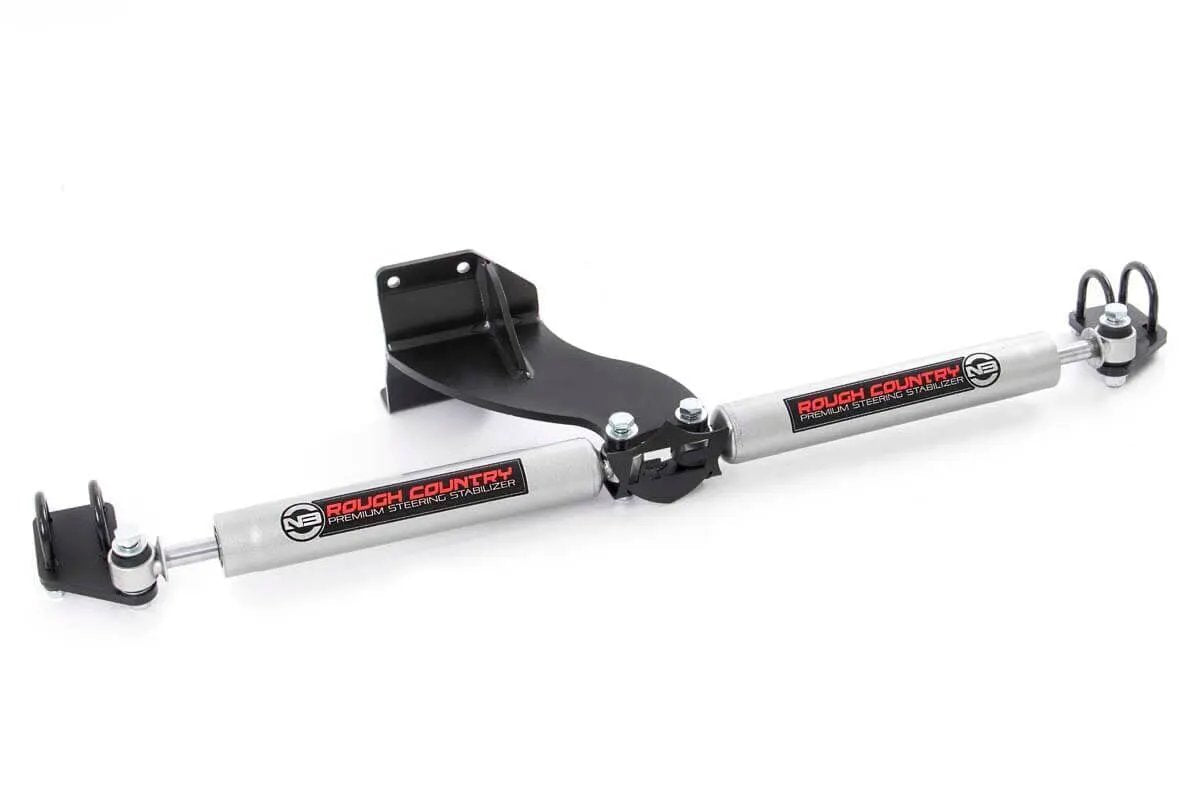 Rough Country N3 Steering Stabilizer | Dual | 2.5-8 Inch Lift | Ram 2500 (14-26)/3500 (13-26) by Rough Country