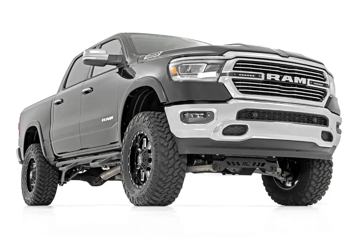 Rough Country Dual 6in LED Grille Kit | Black Slimline | Ram 1500 2WD/4WD (2019-2024) by Rough Country