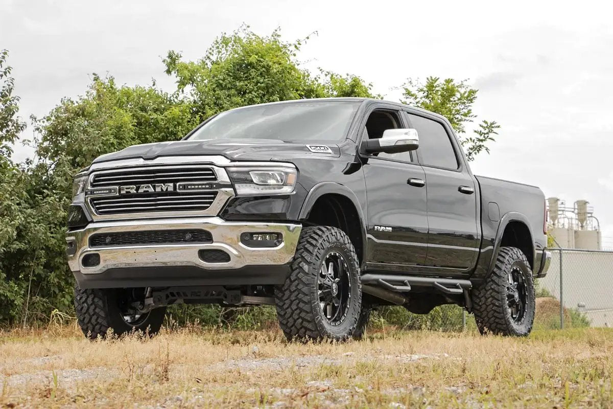 Rough Country Dual 6in LED Grille Kit | Black Slimline | Ram 1500 2WD/4WD (2019-2024) by Rough Country