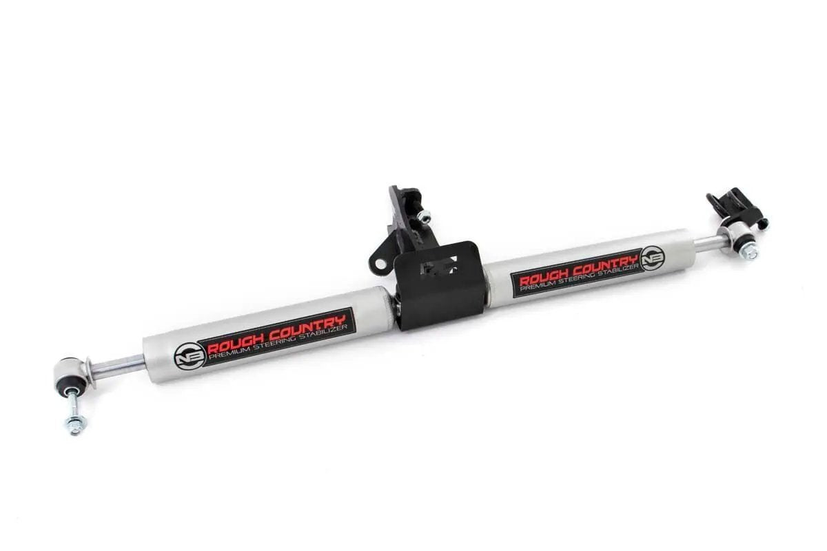 Rough Country N3 Steering Stabilizer | Dual | 4 Inch Lift | Jeep Grand Cherokee WJ (99-04) by Rough Country