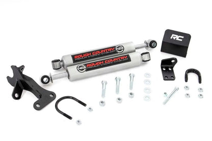 Rough Country N3 Steering Stabilizer | Dual | 4 Inch Lift | Jeep Grand Cherokee WJ (99-04) by Rough Country