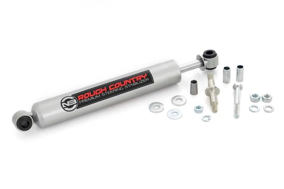 Rough Country N3 Steering Stabilizer | Ram 2500 (11-12)/2500 (94-10)/3500 (11-12)/3500 (94-10) by Rough Country
