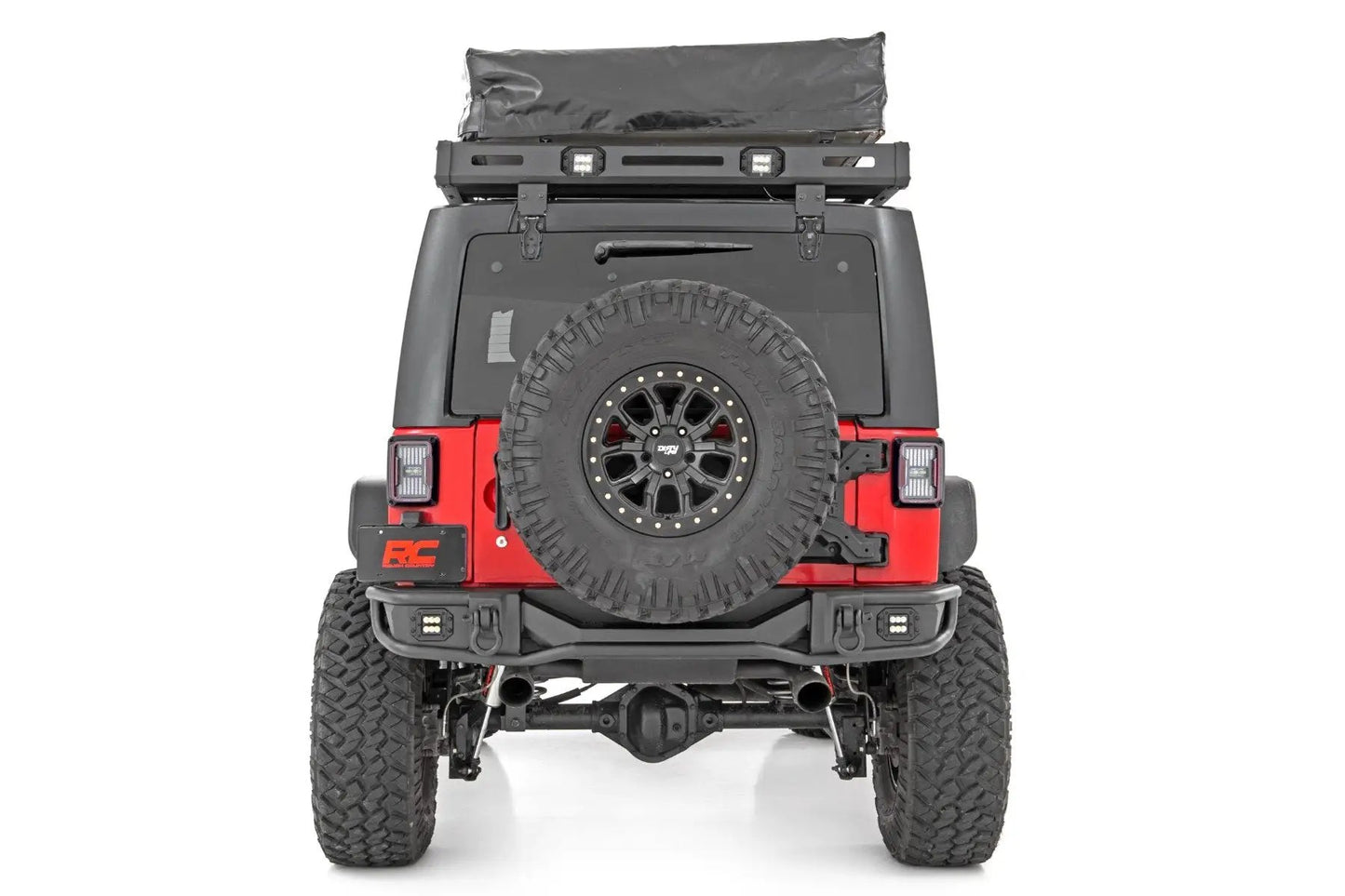 Rough Country Rear Bumper | Tubular | Jeep Wrangler JK/Wrangler Unlimited (2007-2018) by Rough Country