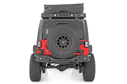 Rough Country Rear Bumper | Tubular | Jeep Wrangler JK/Wrangler Unlimited (2007-2018) by Rough Country
