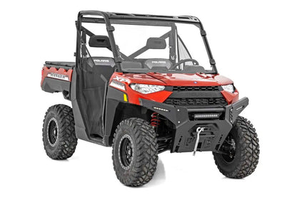 Rough Country LED Light Kit | Bumper Mount | 12" Black Single Row | White DRL | Polaris Ranger XP 1000 by Rough Country